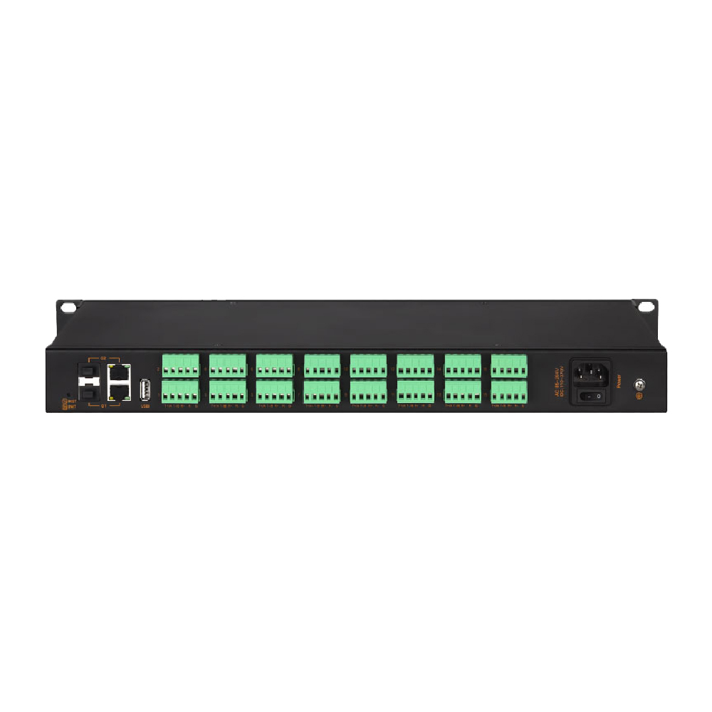 RE5116G工业级光电隔离型16路RS485/422机架式光纤串口服务器