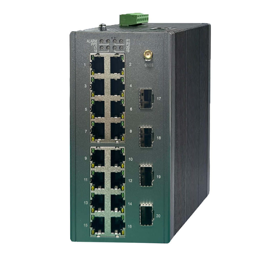 MXEE8220工业级千兆4光16电IEEE1588北斗GPS交换